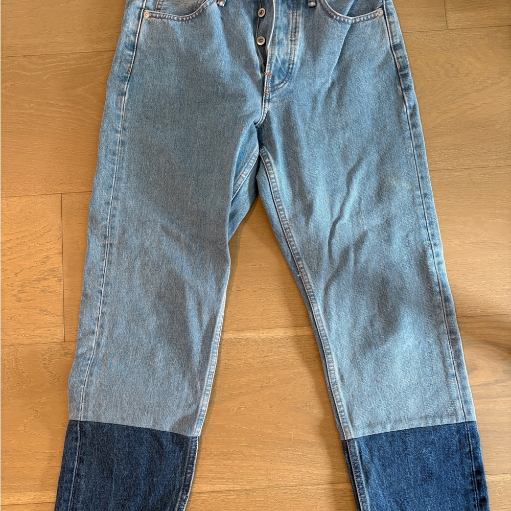 rag & bone Two-Tone Blue Jeans